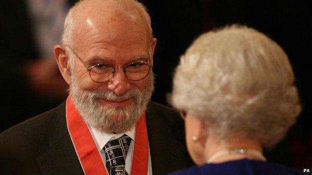 Oliver Sacks receiving CBE from the Queen