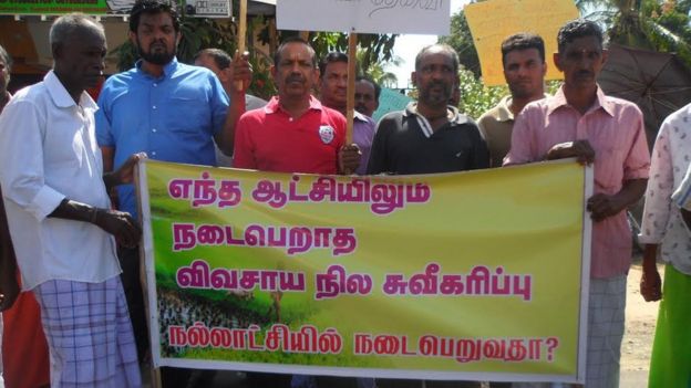 காணி உரிமை தொடர்பான போராட்டம்