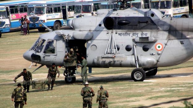 Troops on the ground in Haryana