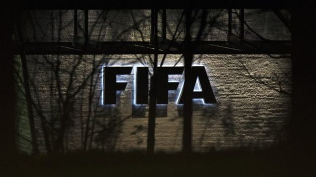 Exterior view of the Fifa headquarters in Zurich (17 December 2015)