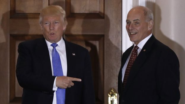 Donald Trump y John Kelly