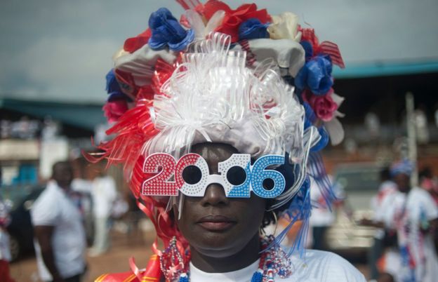 A supporter of Ghana