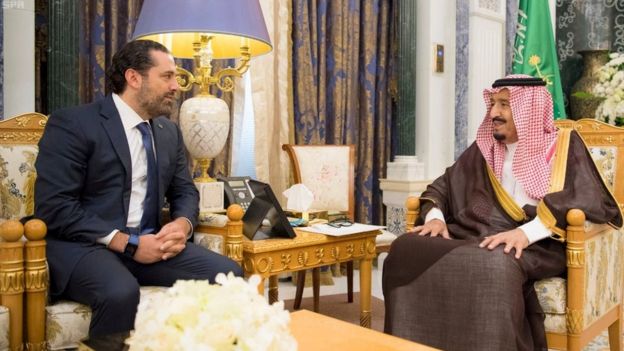 Харири и король Саудовской Аравии Сальман бен Абдель Азиз аль Сауд