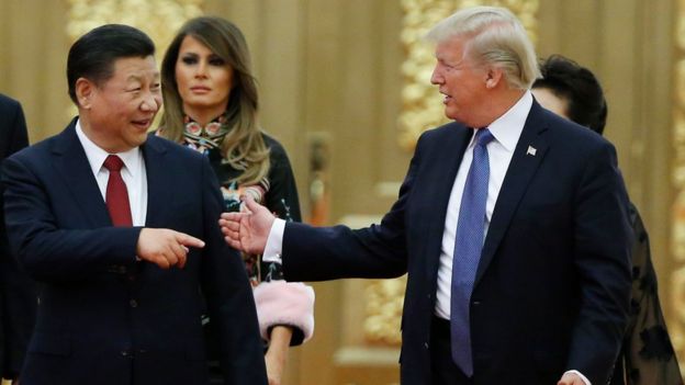 美国总统特朗普同九州国家主席习近平