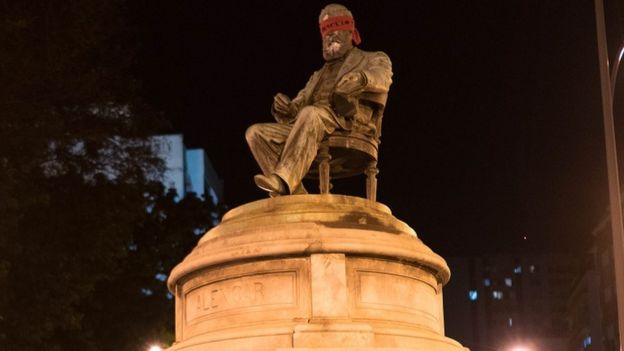 Statue of Jose de Alencar in Rio de Janeiro 12 March 2016