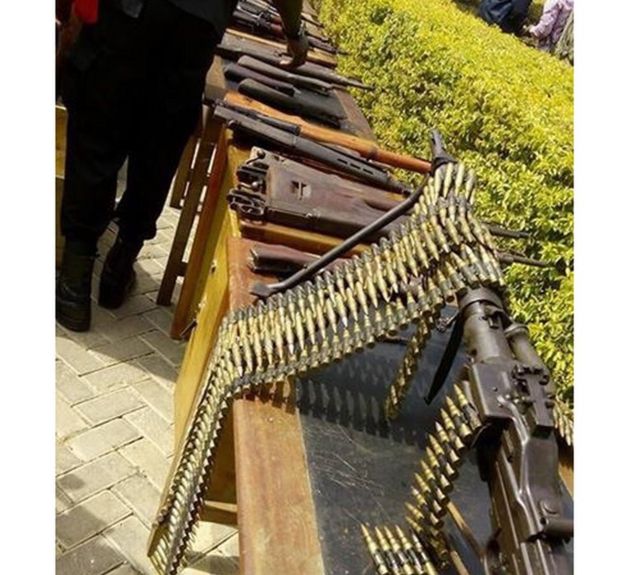 Weapons found in Kumasi