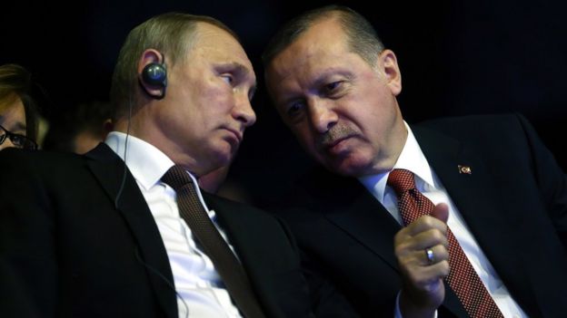 Vladimir Putin ve Recep Tayyip Erdoğan