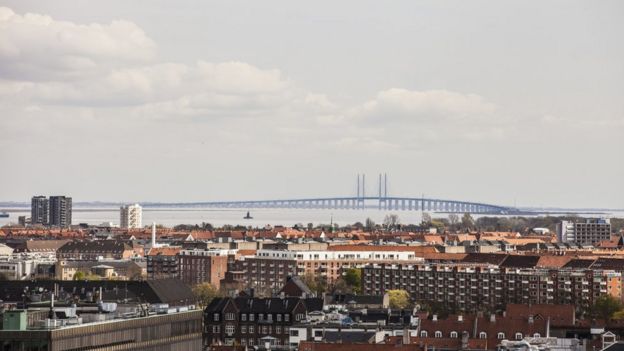 View of bridge from Copenhagen