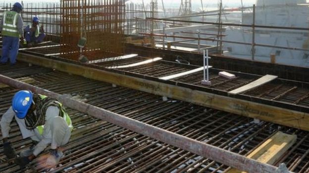 கத்தாரில் வெளிநாட்டு தொழிலாளர்கள்