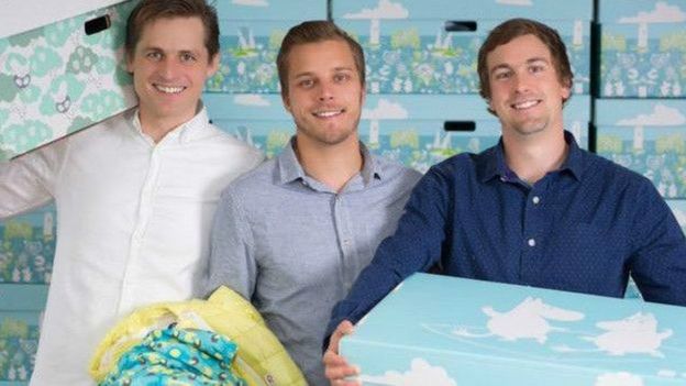 Criadores da empresa de caixas