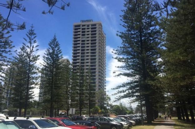 The Gold Coast apartment building where Ms Ley owns a unit