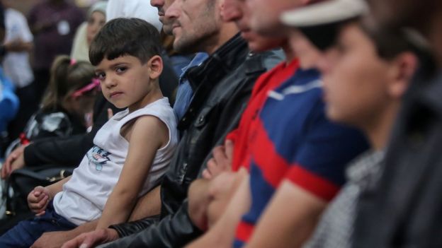 Um grupo de imigrantes sírios foi acolhido na Malásia em maio, país asiático que aceitou receber refugiados. Foto AFP/ STR / Malaysia OUTSTR/AFP/Getty