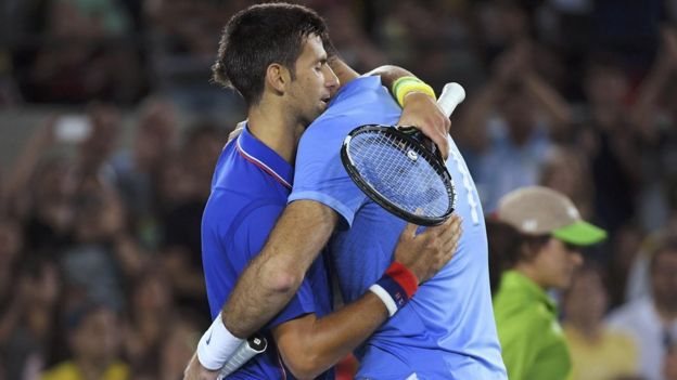 Novak Djokovic y Juan Martín del Potro