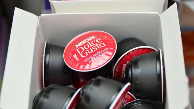 Box of Dolce Gusto capsules