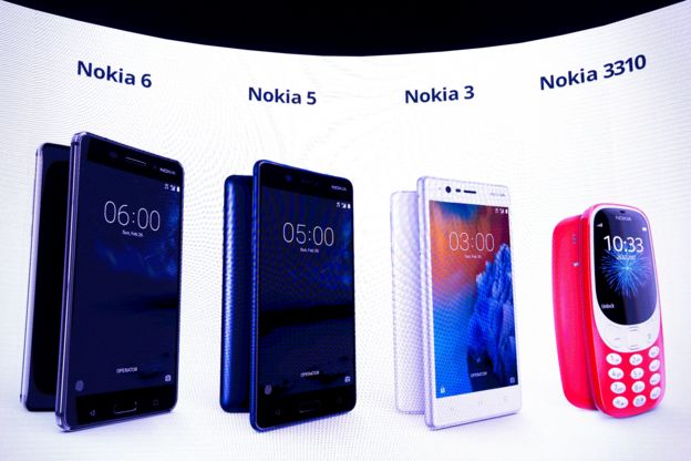 Nuevos modelos de Nokia, presentado en el Mobile World Congress de Barcelona 2017