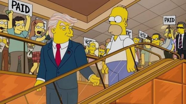Donald Trump en Los Simpsons