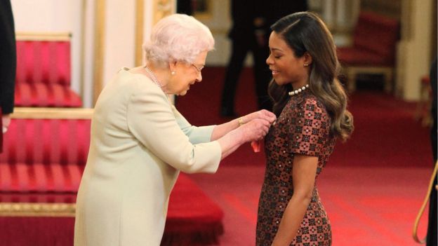 The Queen and Naomie Harris