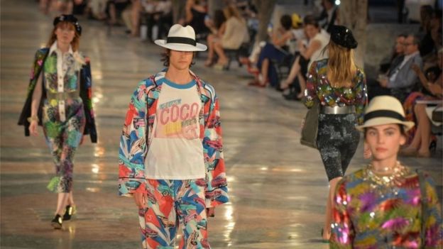 Models on catwalk during Chanel's fashion show in Havana. Photo: 3 May 2016