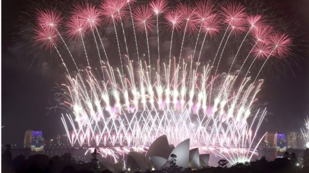 Fuegos artificiales en Sídney