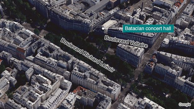 Explosion at boulevard Voltaire, near Bataclan concert hall