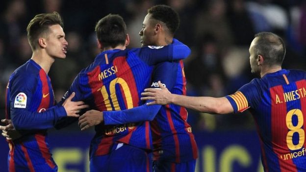 Barcelona inasalia nafasi ya pili