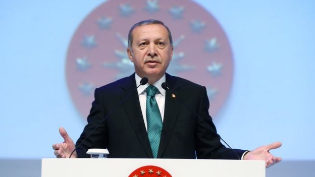 Erdogan foi criticado por feministas