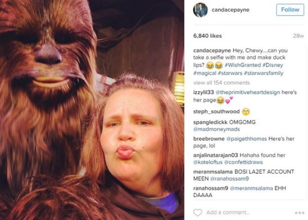 Candace Payne y Chewy