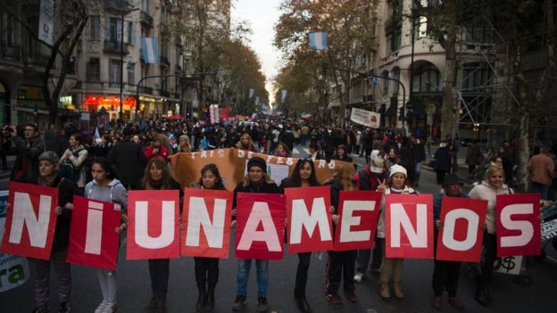 Manifestação na Argentina