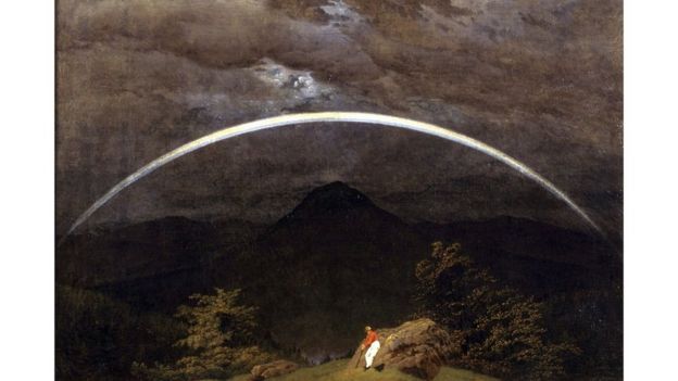 Paisagem Montanhosa com Arco-Íris (Caspar David Friedrich, 1809-1810)