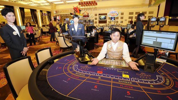Interior of a Macau casino