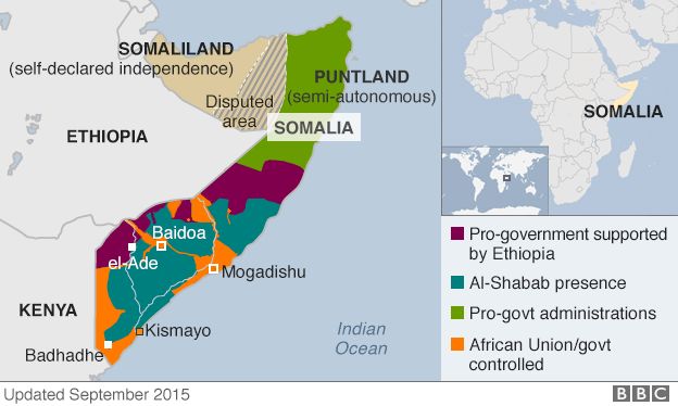 Map of Somalia