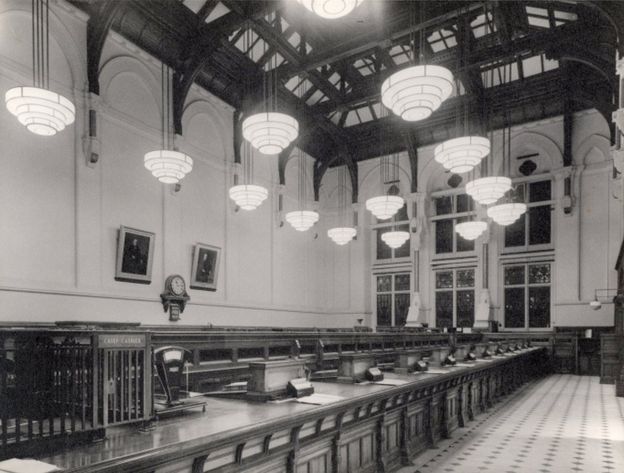 The banking counter in the Grade II listed building on Granby Street, Leicester