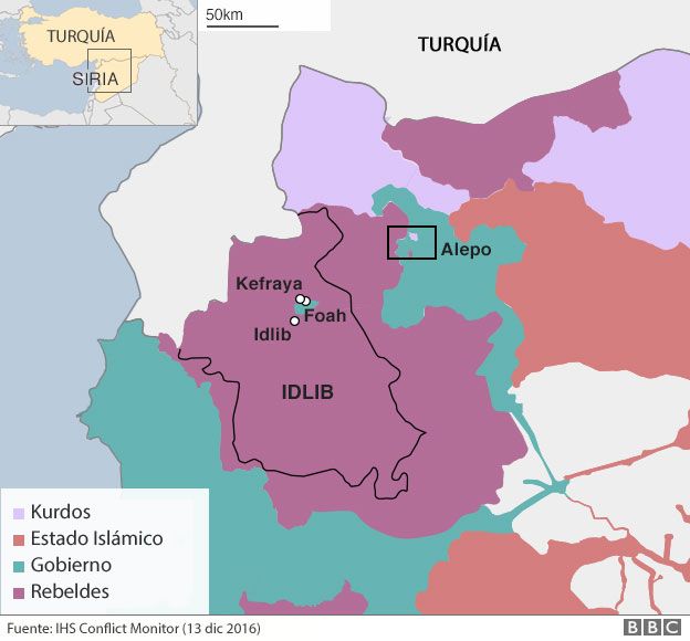 Mapa de Siria