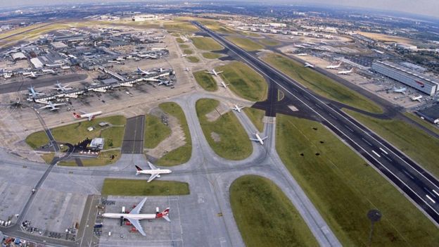 Aerial photograph of Heathrow