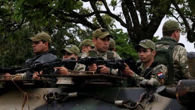 Fuerza de Tarea Conjunta en un tanque.