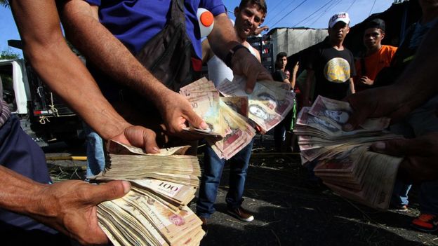 Notas de bolívares na Venezuela