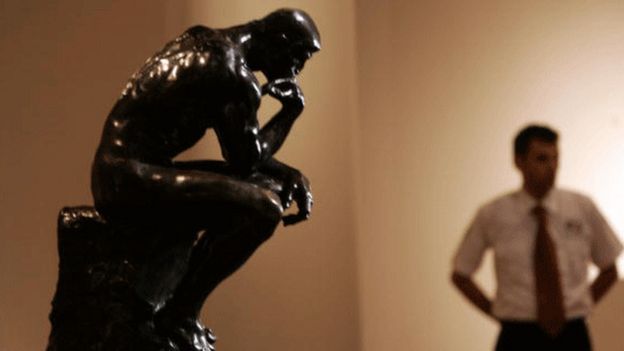The Thinker, sculpture by Rodin