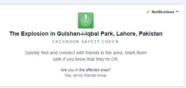 grab of facebook safety check page