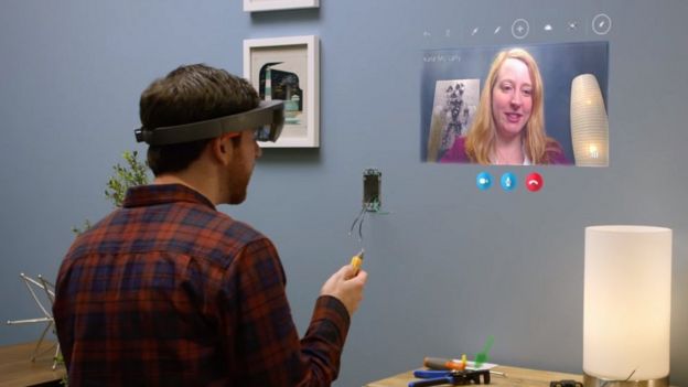 Skype on Hololens