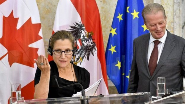 சர்வதேச வர்த்தக அமைச்சர் கிறைஸ்டியா ஃபிரிலான்ட்