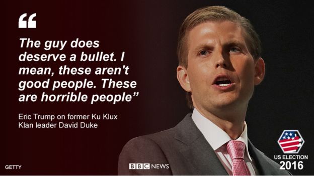 Quote from Eric Trump: 