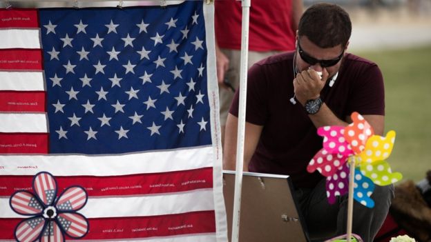 Mourner in Orlando