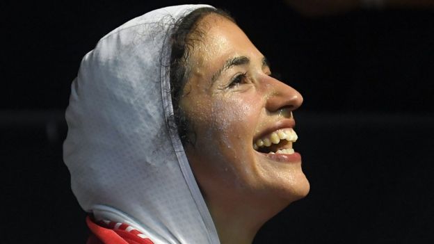 شیرین گرامی در مسابقه سه‌گانه هاوایی