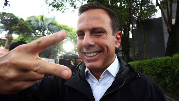 João Dória, o prefeito eleito de São Paulo, posa para câmeras