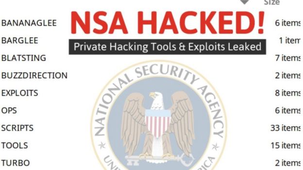  files and espionage tools Security Agency US  sale on the internet. 