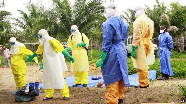 Health workers in Sierra Leone