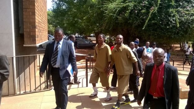 Two suspects walk into Harare Magistrates court 02.02.2016