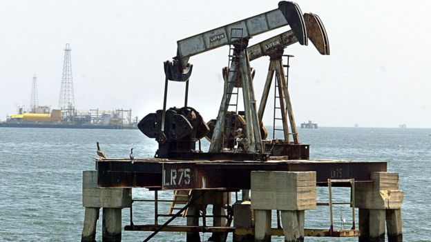 Plataforma petrolera en Venezuela