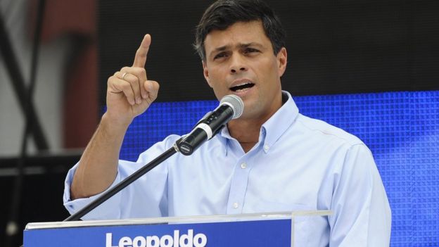 Venezuelan politician Leopoldo Lopez