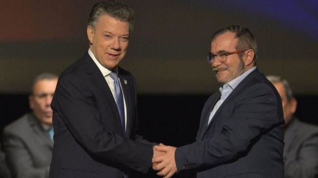 امضای توافق فارک و دولت کلمبیا